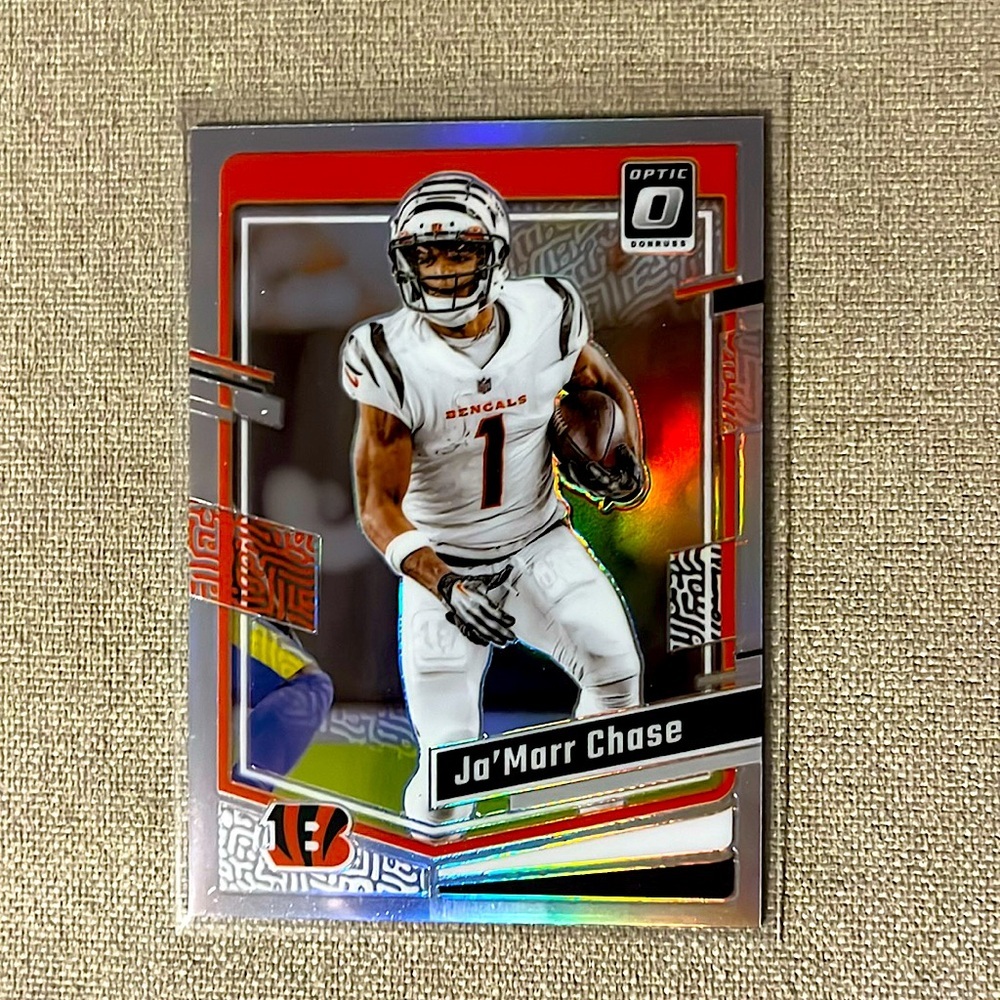 Ja’Marr Chase 2023 Panini Silver Optic Cincinnati Bengals NFL Football Card